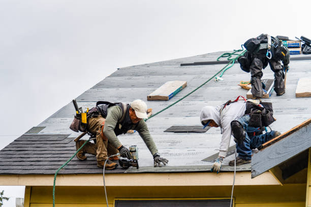 Professional Roofing technician working in Smithmill, PA